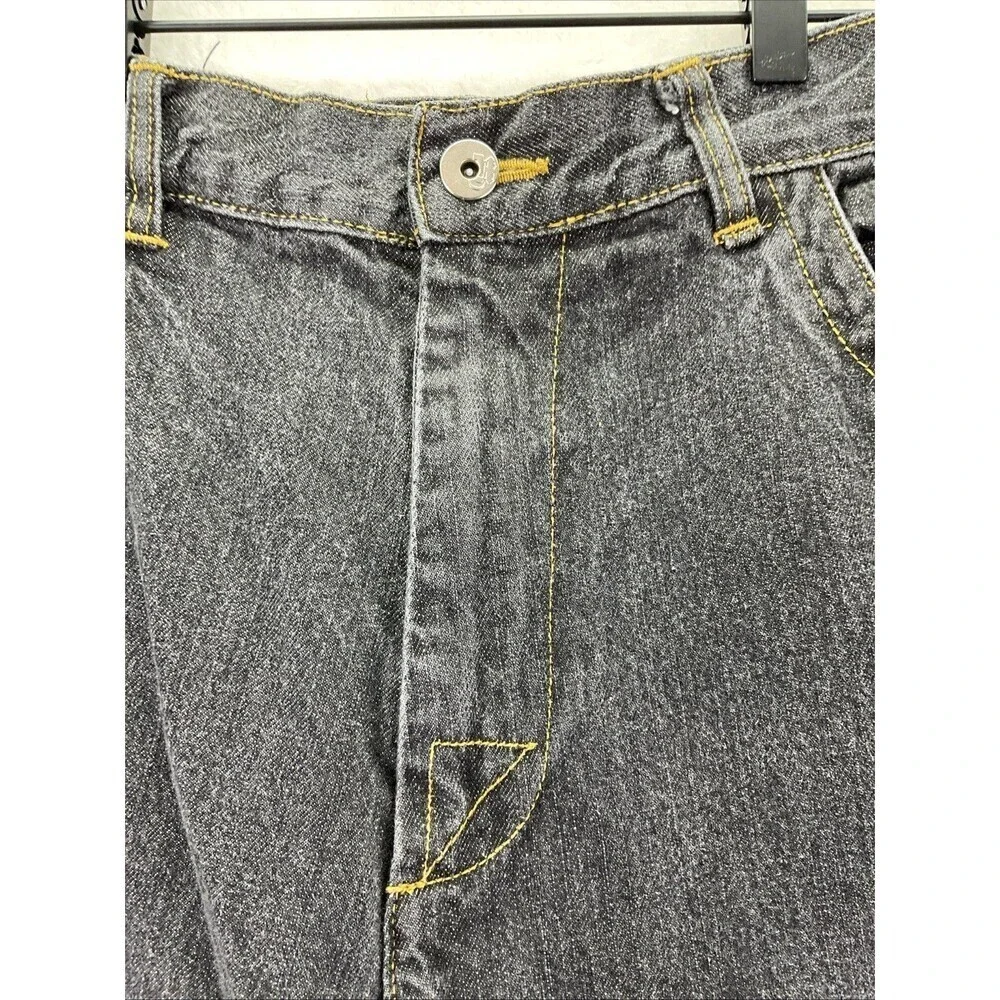 Vintage Y2K Makavelli Black Denim Jeans Mens sz 38x34